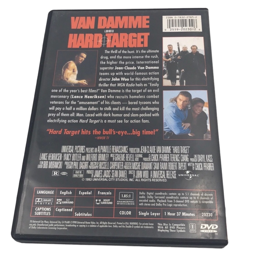 Hard Target 📀 DVD - Picture 3 of 3